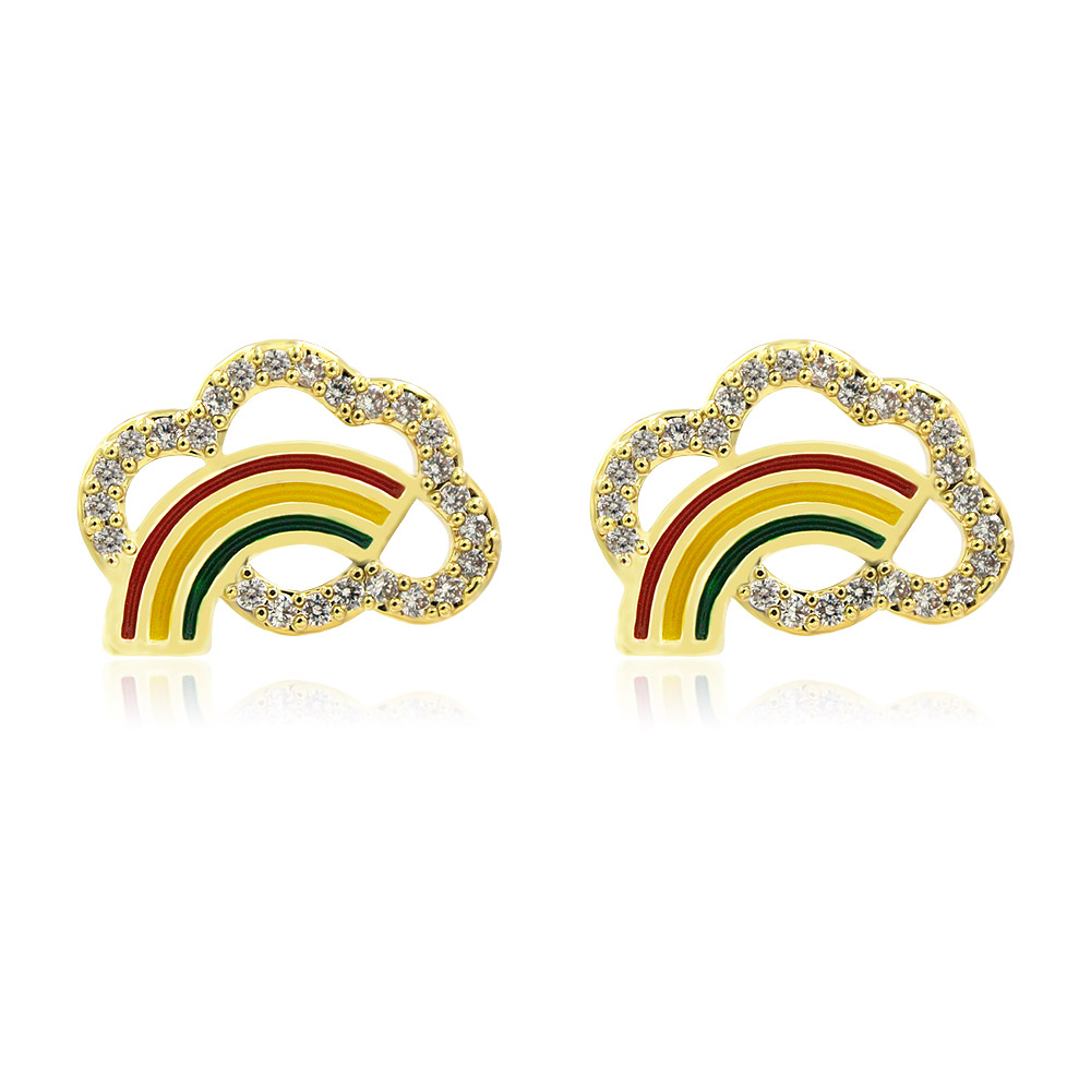 Rainbow Cloud Colorful Earrings